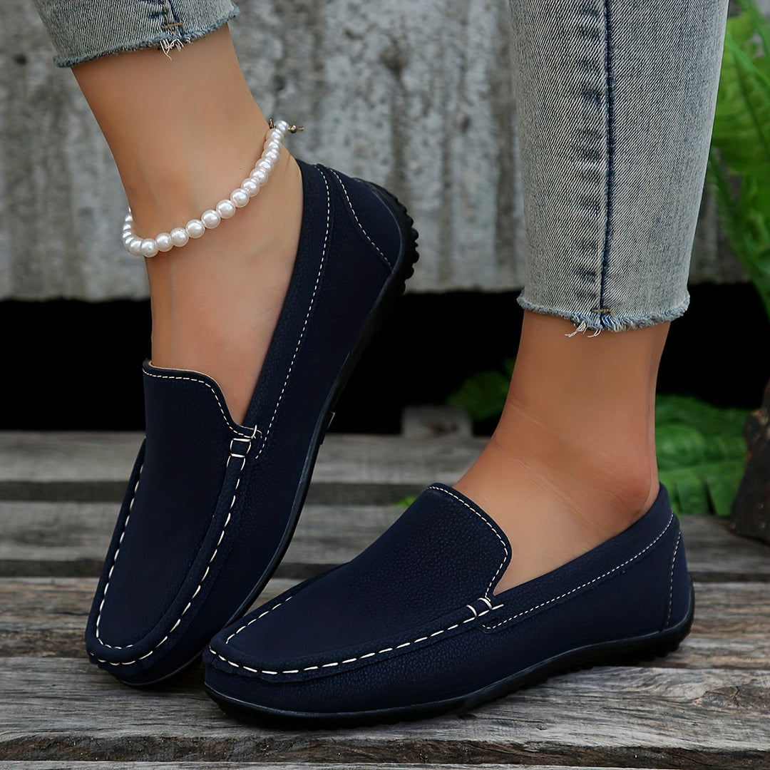 Casual Slip on Wildleder Schuhe für Frauen