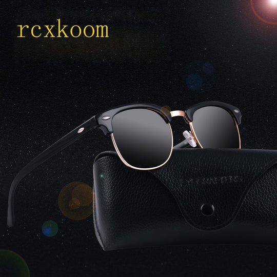 Trendy polarized retro sunglasses