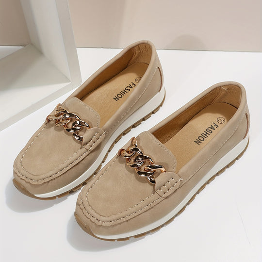 Women's casual suede loafers