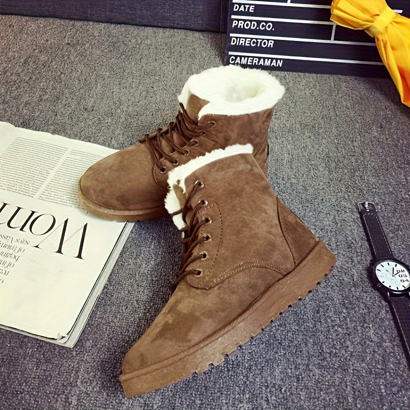 women's boots made of thermal suede