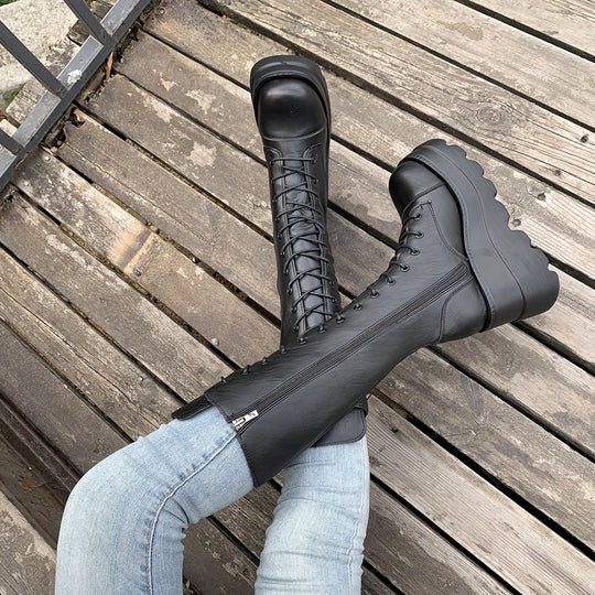 platform wedge boots for women