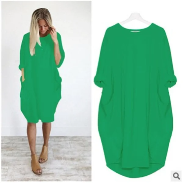 women's casual dress with pocket