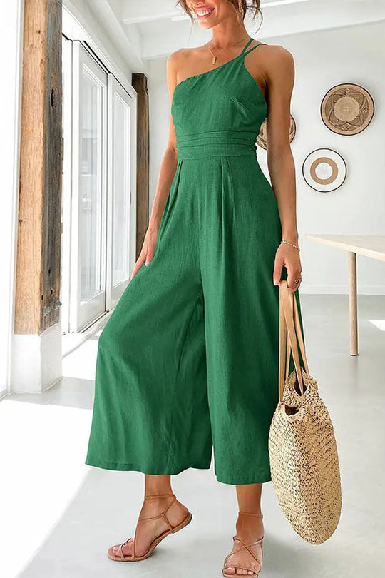 Chic one-strap jumpsuit for women