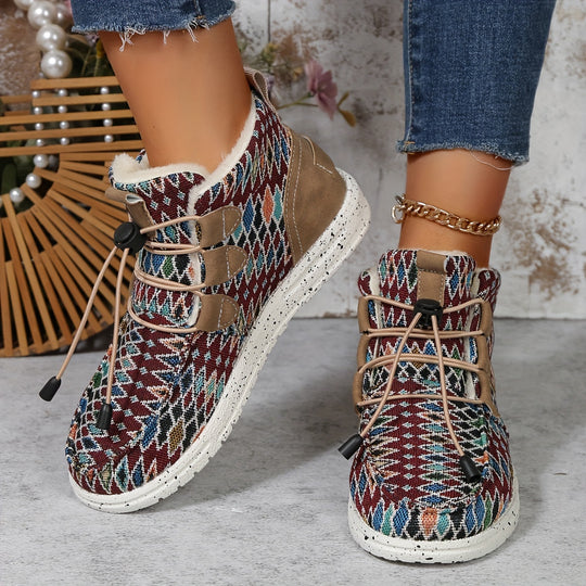 Geometric Ankle Boots for Women