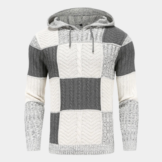 Bequemer Pullover für Männer mit Farbblock