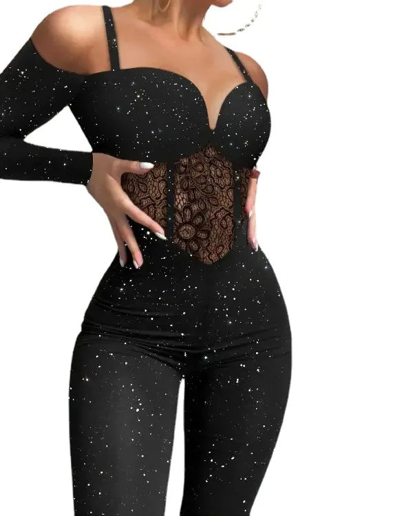 Slim Fleece Comfortable Glitter Dress