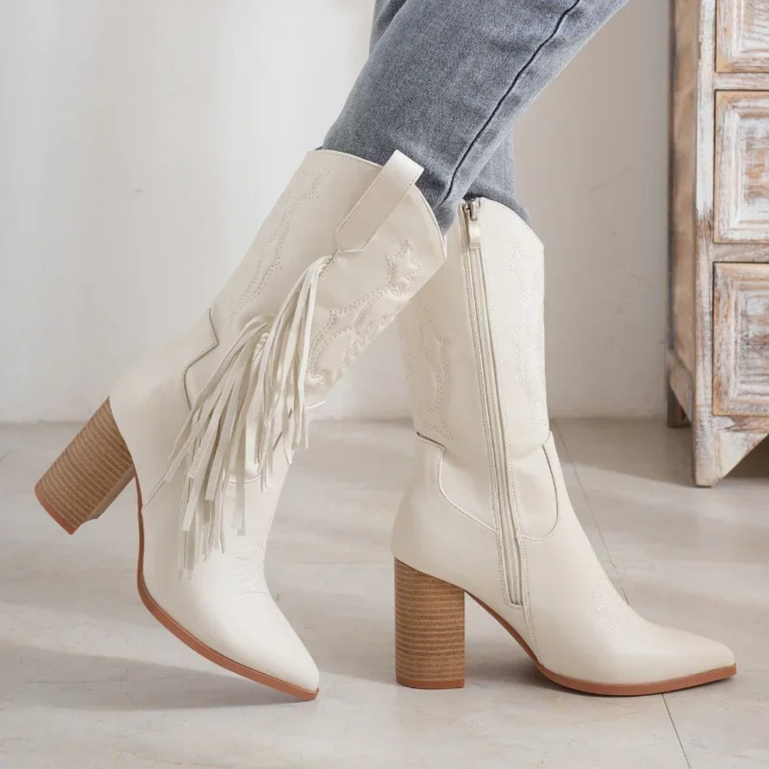 Cowboy Boots with Tassel for Women