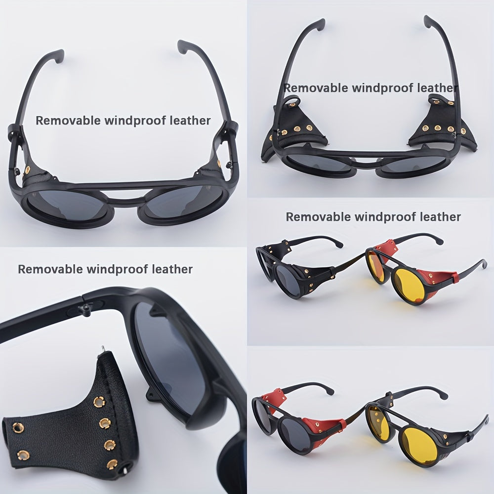 Retro Steampunk Runde Sonnenbrille