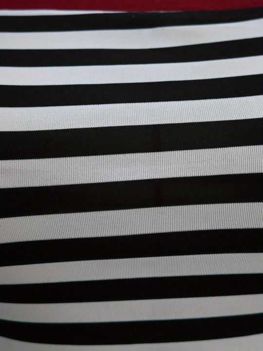 Striped Off-Shoulder T-Shirt with Print