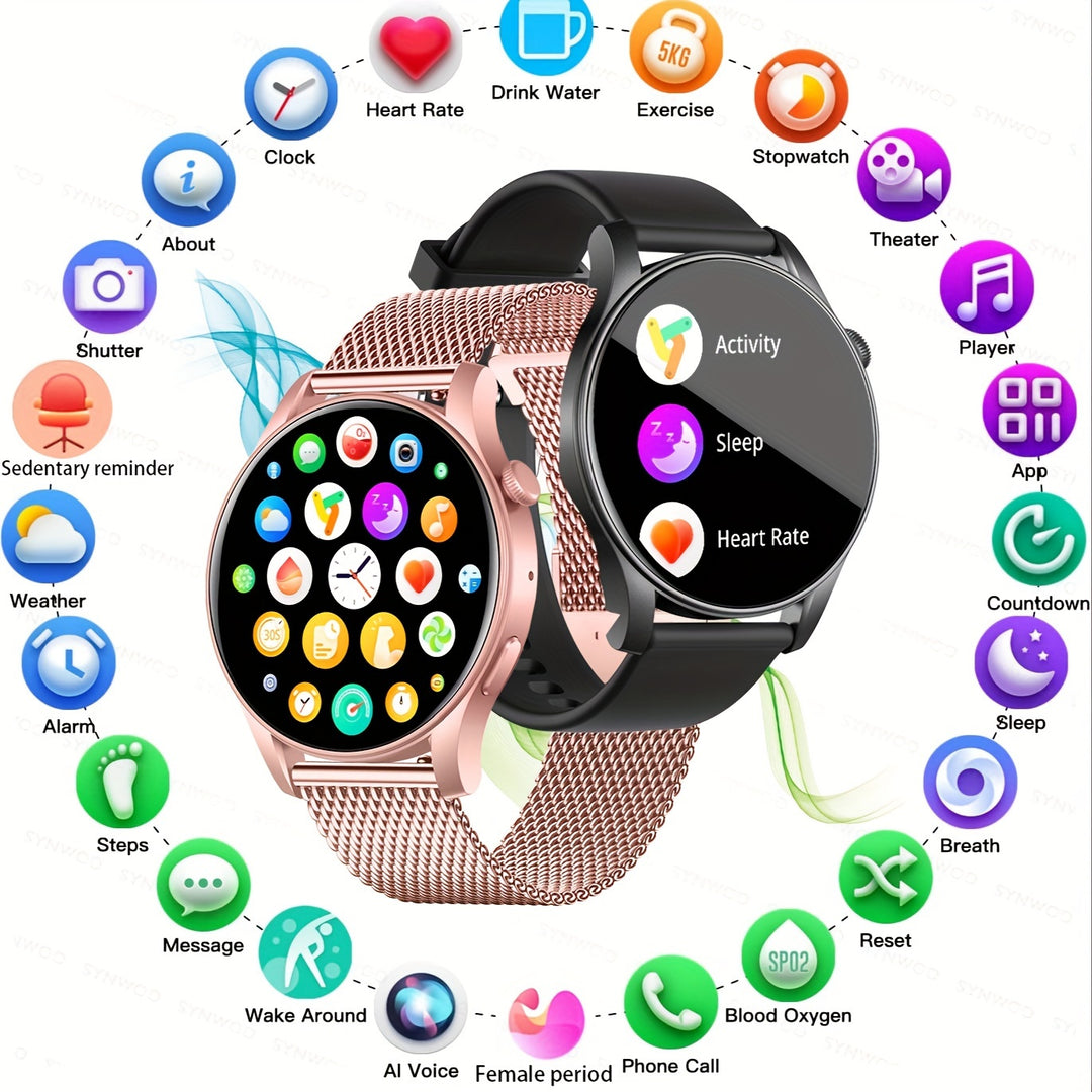 Round Smartwatch with HD Screen