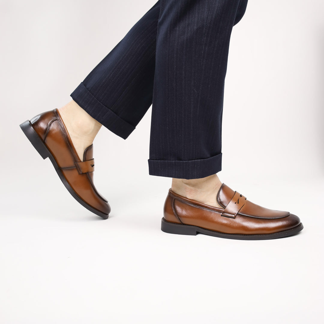 Herren-Penny-Loafer aus Leder