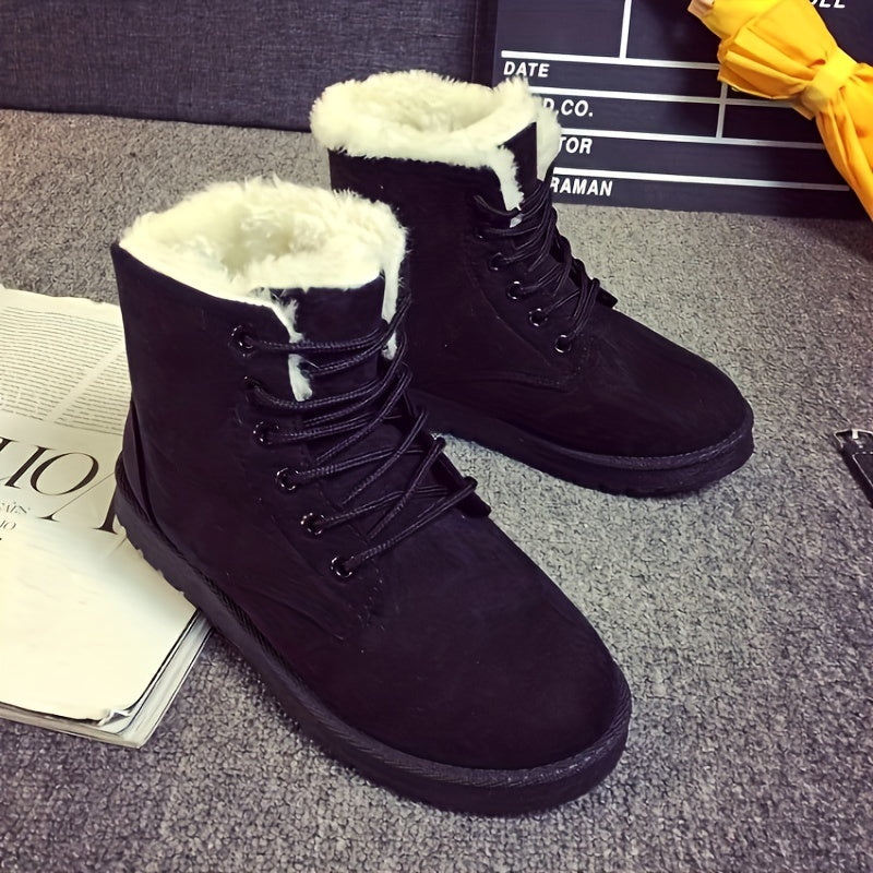 women's boots made of thermal suede