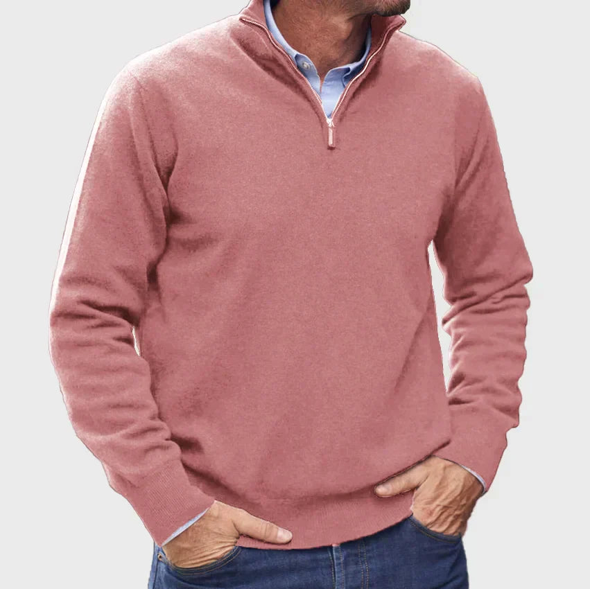 Plain casual sweater for men