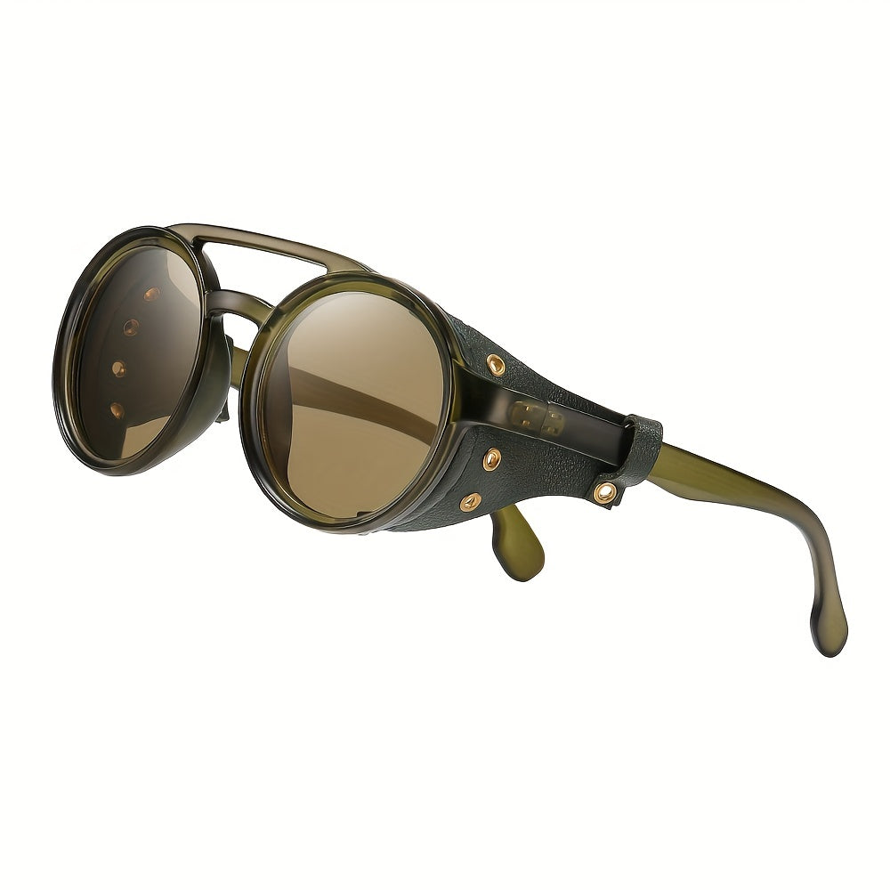 Retro Steampunk Runde Sonnenbrille