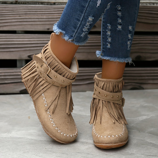 Casual Suede Ankle Boots for Women