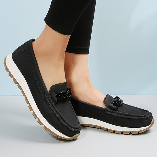 Women's casual suede loafers