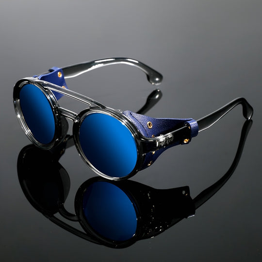 Retro Steampunk Runde Sonnenbrille