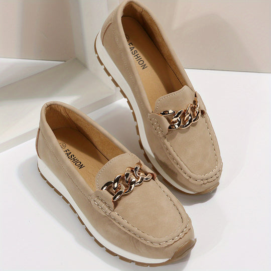 Women's casual suede loafers