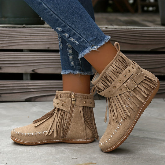 Casual Suede Ankle Boots for Women