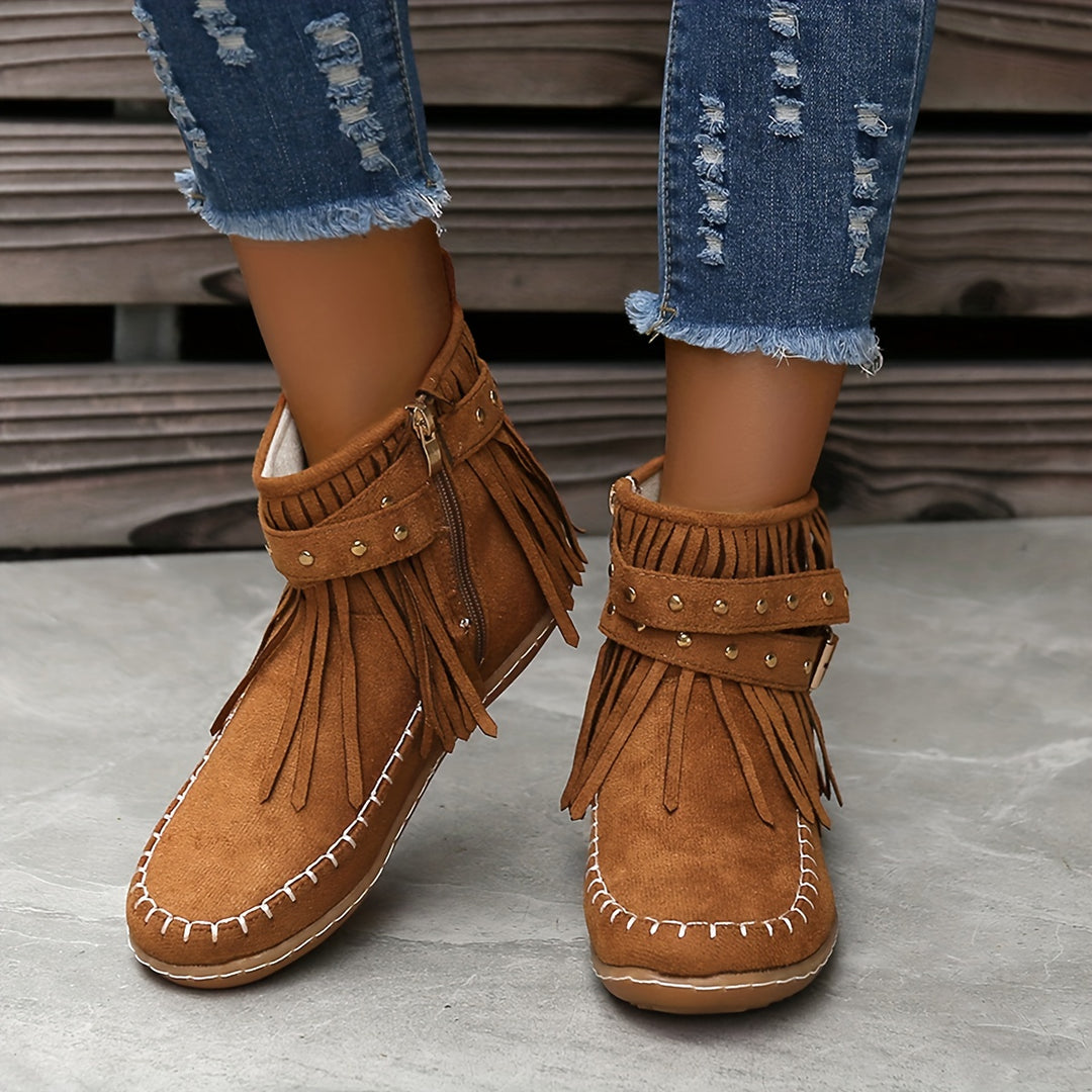 Casual Suede Ankle Boots for Women