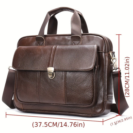 Herren Vintage Lederhandtasche