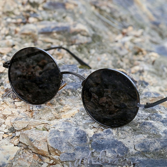 Runde Vintage-Sonnenbrille für Frauen