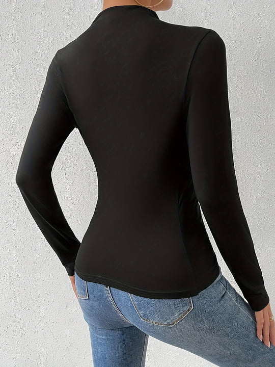 Women's Long Sleeve Round Neck T-Shirt