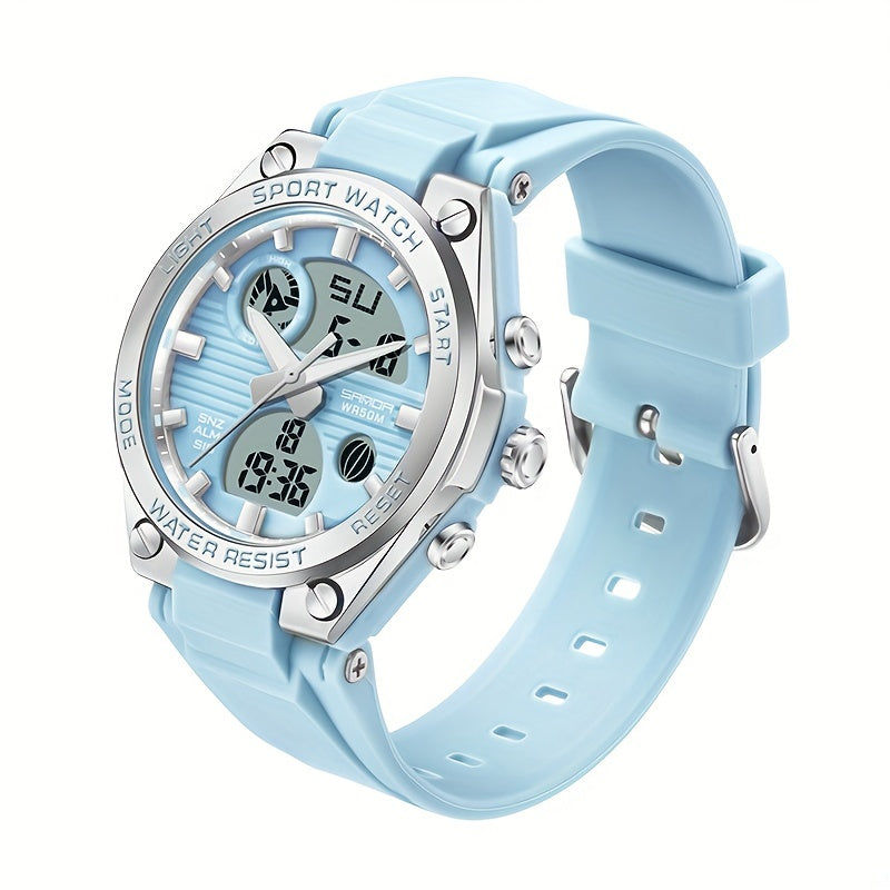 Luminous electronic sports watch for women