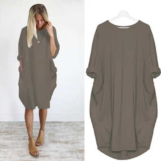 women's casual dress with pocket