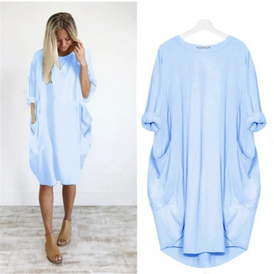 women's casual dress with pocket