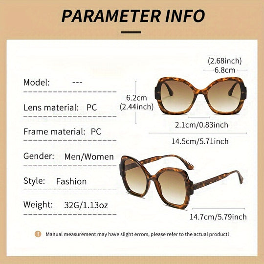 Übergroße Butterfly-Sonnenbrille für Frauen