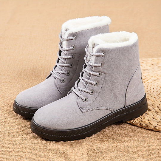 faux fur snow boots for women