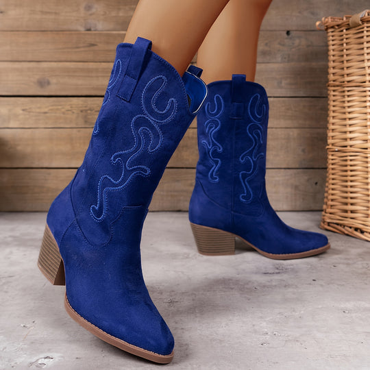 Embroidered Western Boots for Women