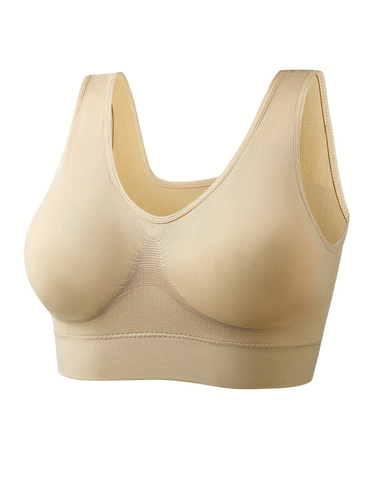 Solid Comfort Plus Sports Bra Set (4 Pack)