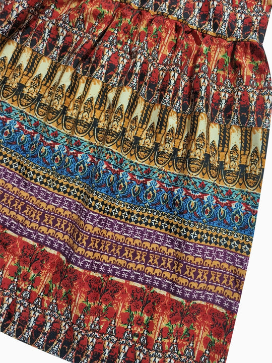 Boho-Maxirock mit hoher Taille