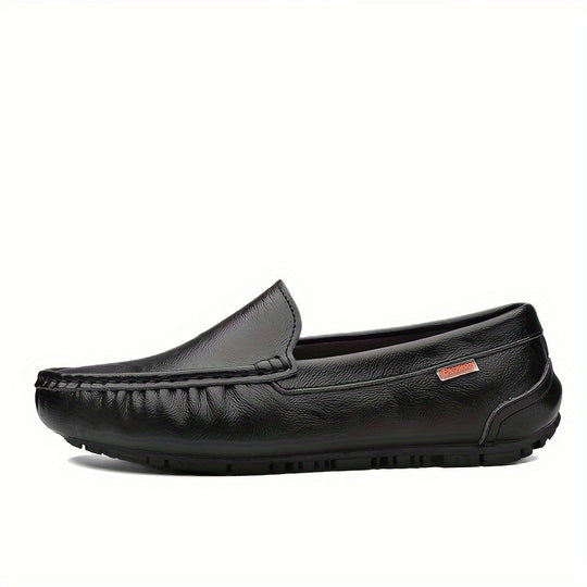 Herren Top Grain Leder Slip-On Schuhe