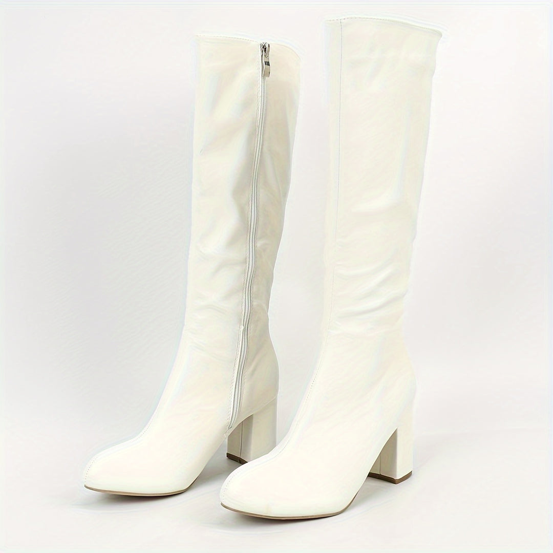 Stylish zipper boots for women