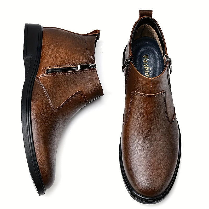 Men's ankle boots made of solid leather