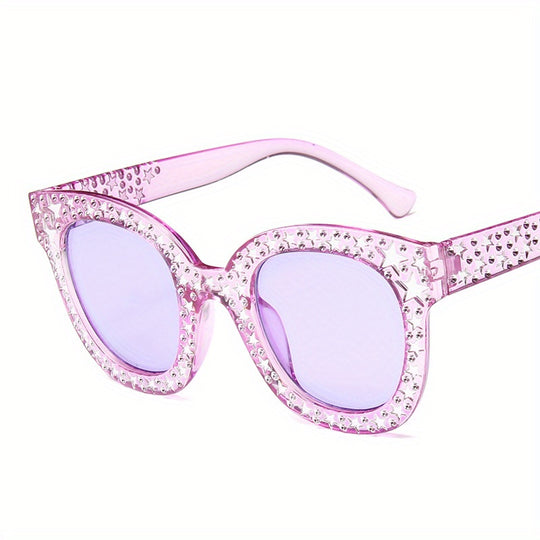 Damen Cat Eye Luxury Star Sonnenbrille