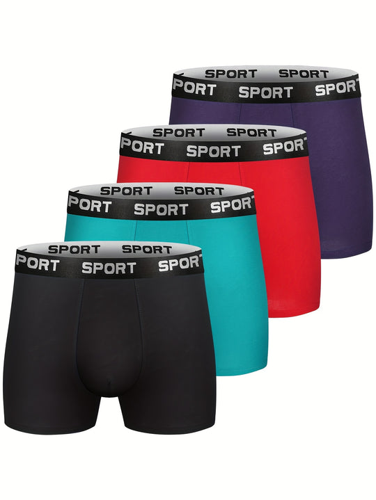 4er-Pack Herren-Boxershorts aus Baumwolle