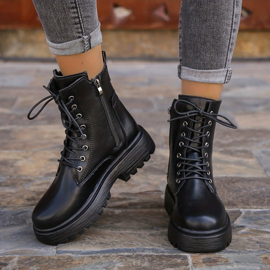 Women's Lace-Up Combat Boots