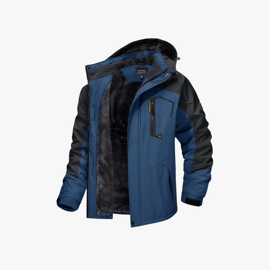 Warm waterproof winter jacket for men