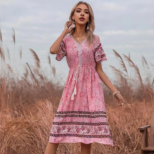 knee-length boho dresses