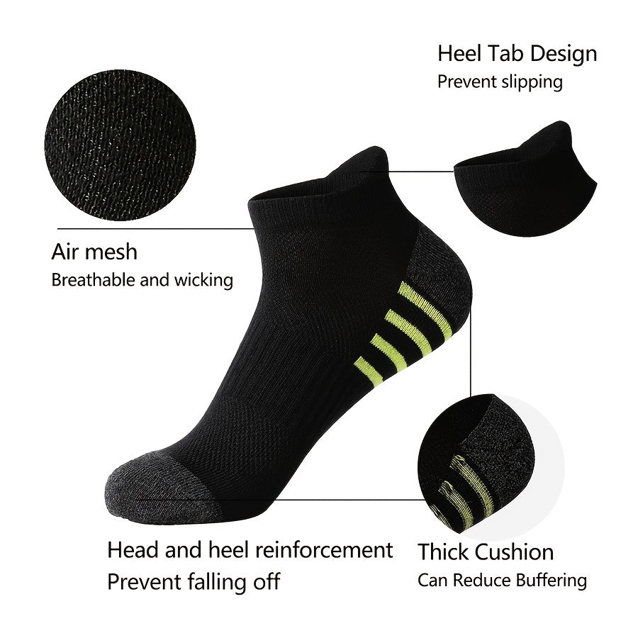 Casual Striped Sports Socks for Men (12 Pairs)