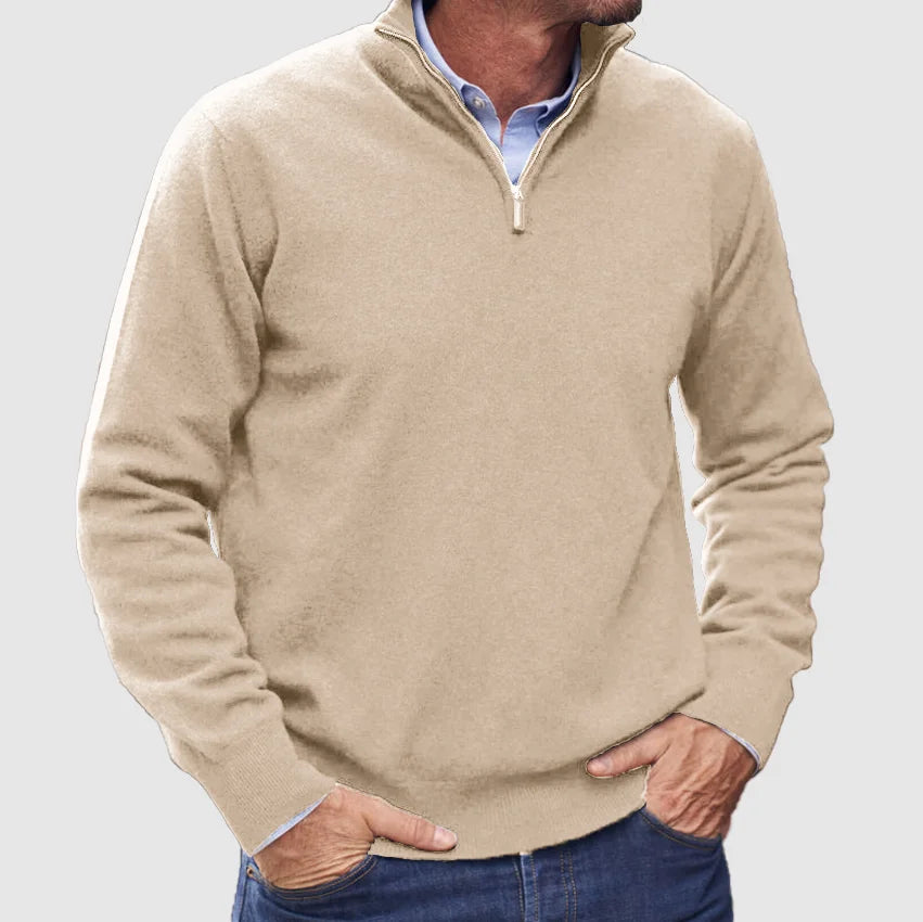 Plain casual sweater for men