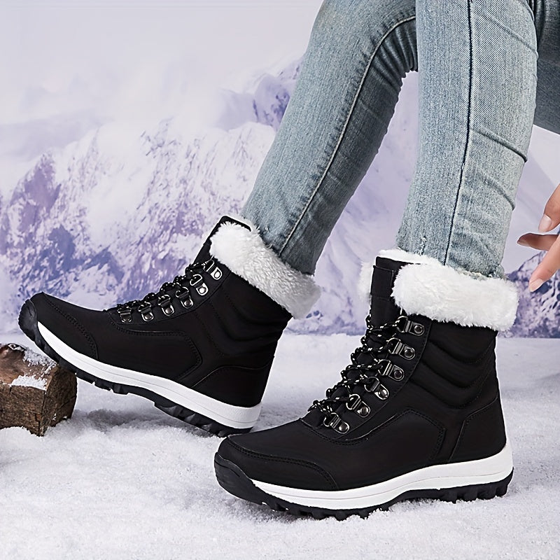 High Top Thermal Hiking Boots for Women