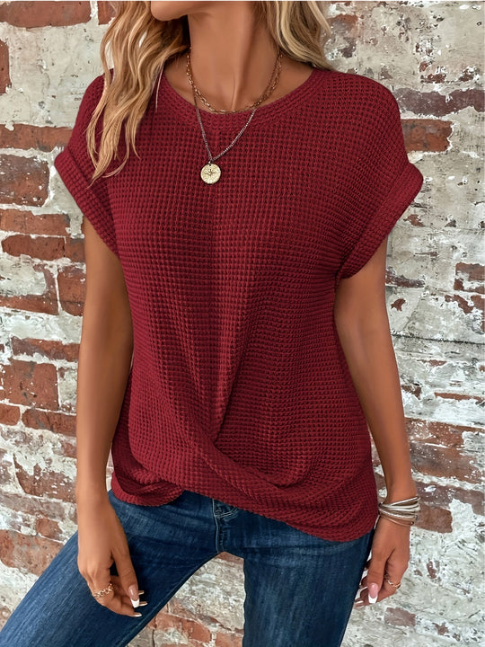 women's round neck t-shirt