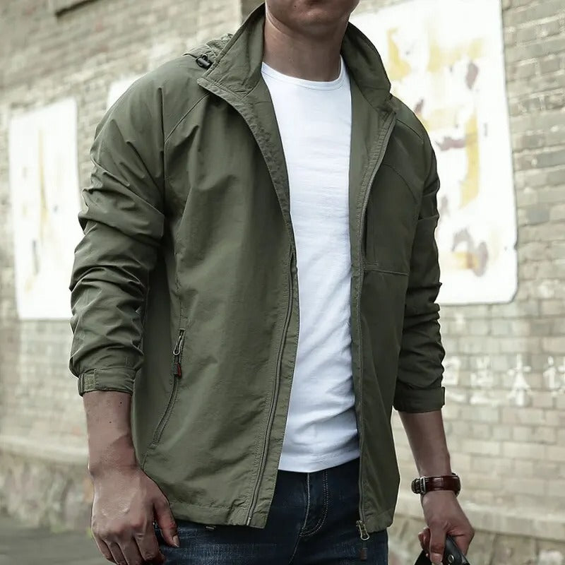 Breathable Cargo Jacket for Men