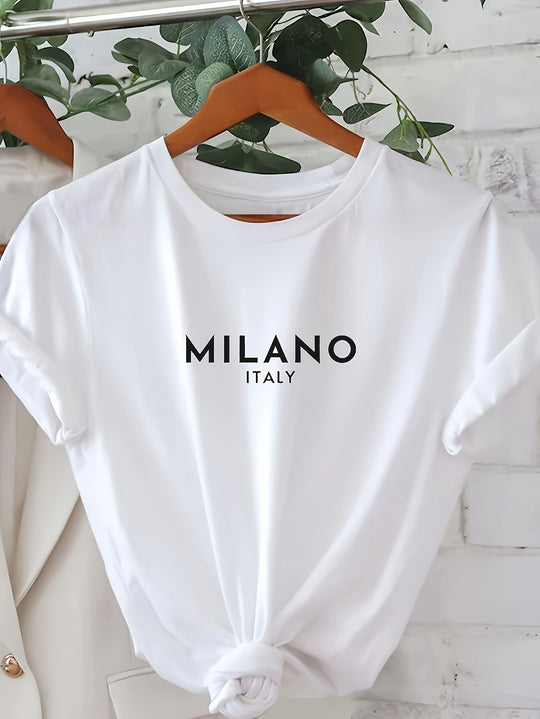 Milano T-Shirt mit Rundhalsausschnitt