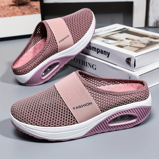 Breathable mules for women